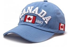 Canada Baseball Cap for Men Women Canada Day Embroidered Maple Leaf Flag Hat Adjustable Baseball Cap