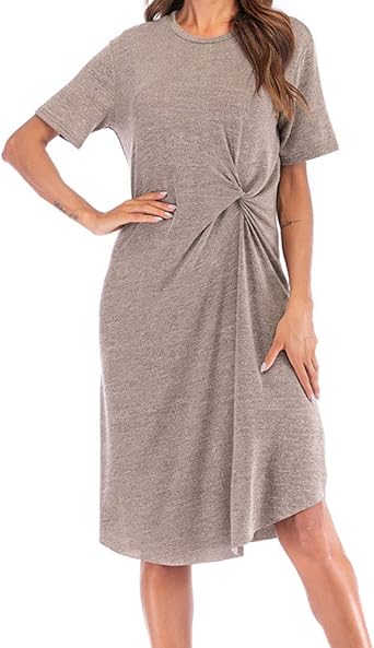 midi t shirt dress with slits