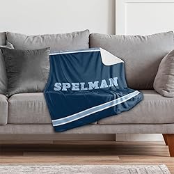 Spelman College Jaguars Primary Logo Stripes Sherpa