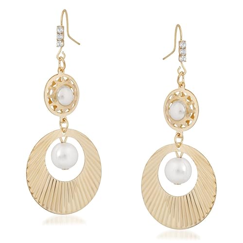VK Jewels Drop Earrings for Women (Golden) (vkerz1673g)