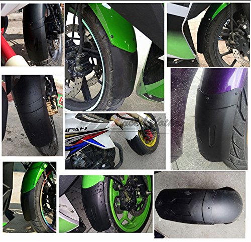 ETbotu Motorcycle Front Mudguard Extension Fender Extender Mud Guard Motorbike Universal Application