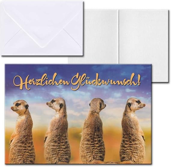 Cartolini Aufklappkarte Karte Sprüche Zitate Briefumschlag Geburtstag