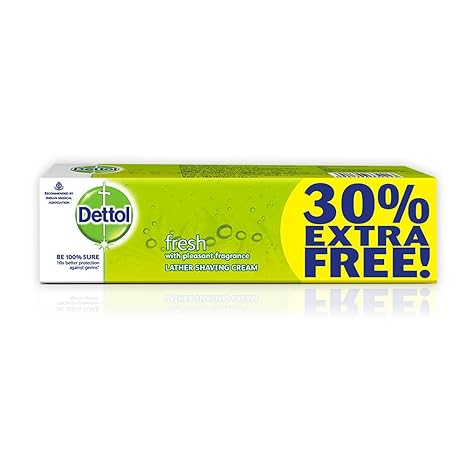 Dettol lather shaving cream 60g+18gfree=78g
