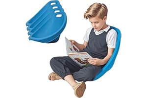 Rocker Chairs for Classroom, Portable Floor Seating with Back Support, Flexible Classroom Seating for Elementary, Plastic Rea