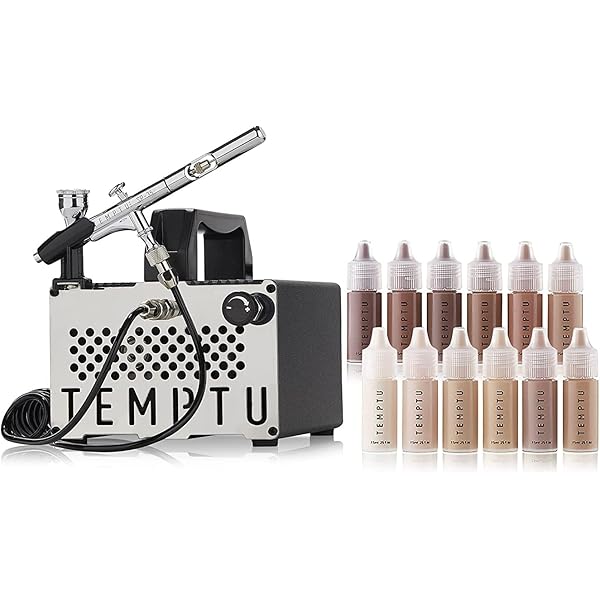 TEMPTU proエアブラシ/コンプレッサーセット Temptu Air Deluxe Airbrush Kit for Seamless Makeup