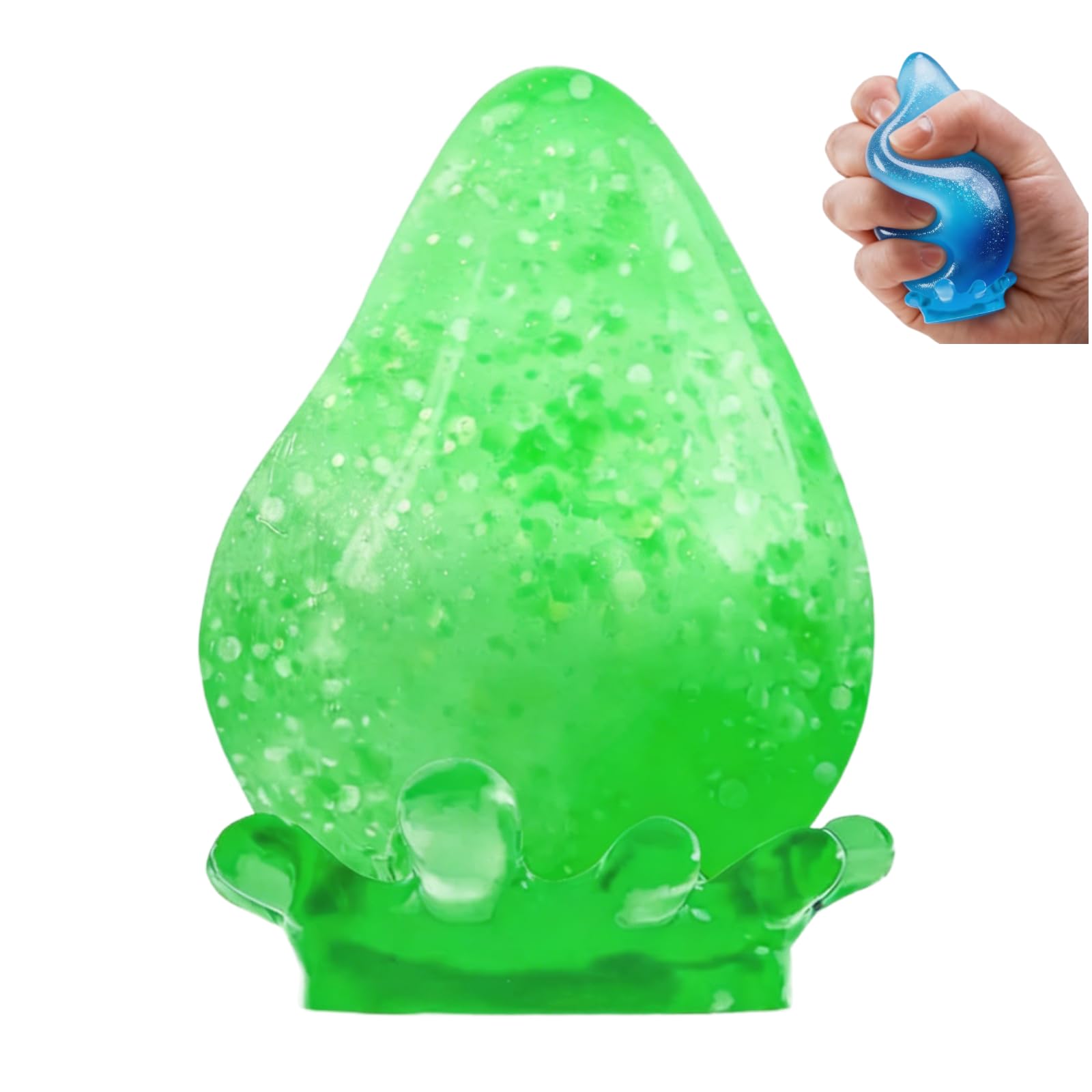Dream Drop Squeeze Squishies,Soft Fidget Stress Ball,Malt Sugar Squishy Stress 2026 New Slow Rise Relief Fidget Sensory for Anxiety Stress Party Favors Green