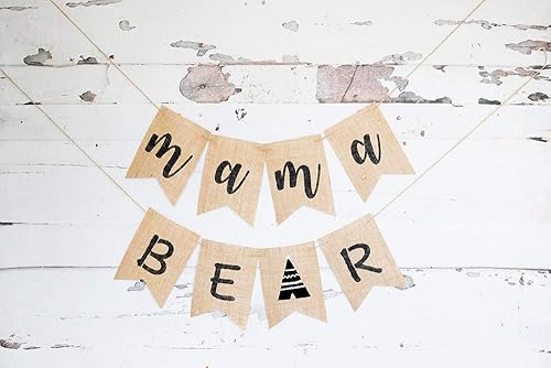 Amazon Com Mama Bear Banner Boho Tribal Baby Shower Or Gender