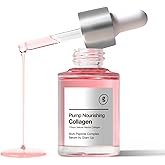 GLAM UP Plump Nourishing Dive in Real Marine Collagen Serum - Anti Aging with Hyaluronic Acid, Lifting,Tightening Skincare, Repair Skin with Peptide Complex Facial Serum 30ml (1.01 Fl Oz)