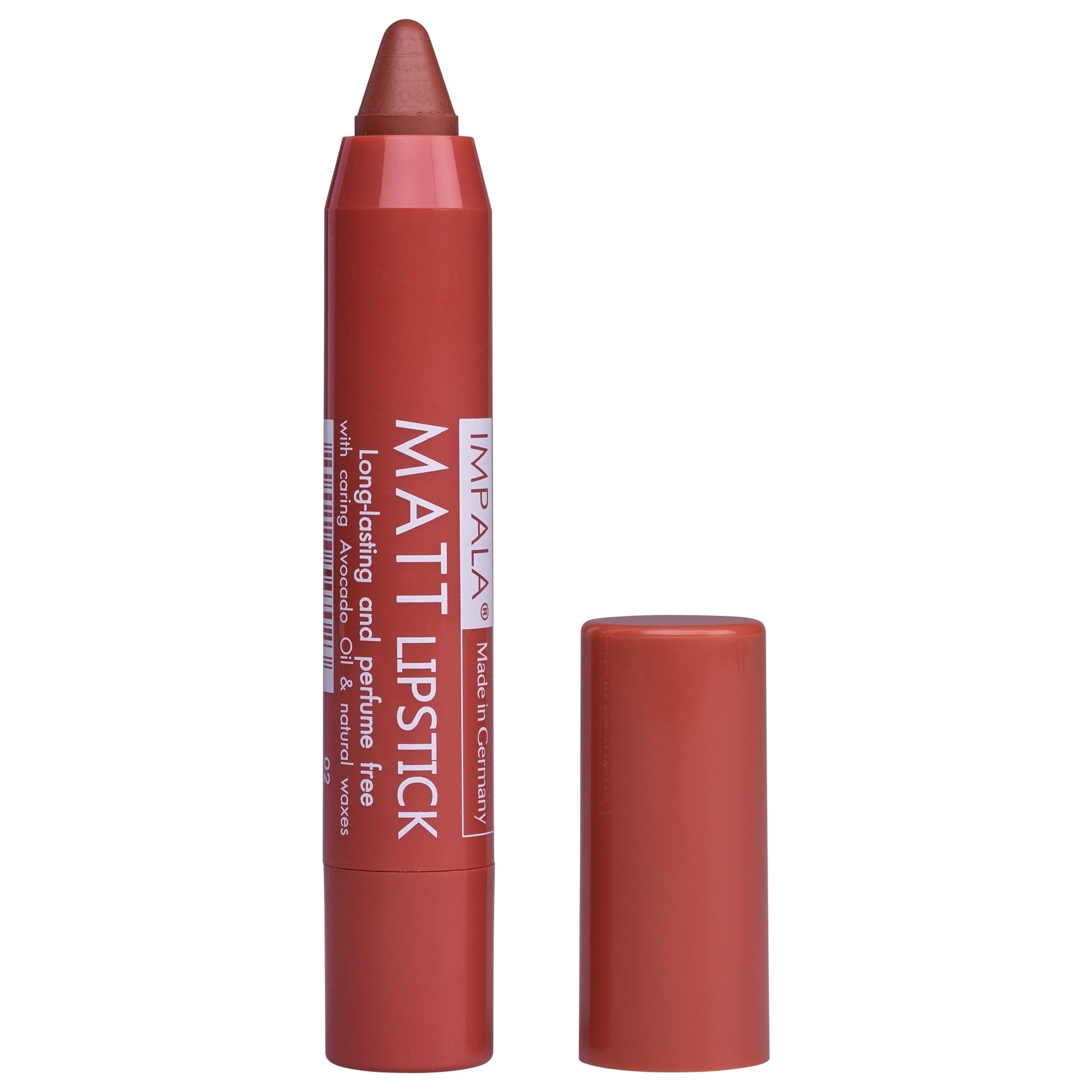 IMPALA | Automatic Matt Cocoa Rest Color Lipstick No. 02 | Long-Lasting Matte Lipstick | Hydrating Lipstick with High Pigmentation | Creamy Texture with Balm Effect