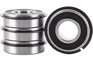 XiKe 4 Pack 99502HNR Bearing ID 5/8" x OD 1-3/8" x Width 7/16", Replacement for Go Kart, Mini Bikes and Lawn Mowe Wheel Hub Etc, Double Seal, Snap Ring and Pre-Lubricated.