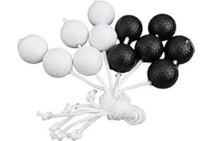 Ladder Ball Replacement Balls 6 Pcs Set with Nylon Rope Bolas for Golf Ball Toss Game Yard Ladder Toss Accessories Outdoor La