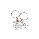 Couples Jewelry Stainless Steel Puzzle Promise