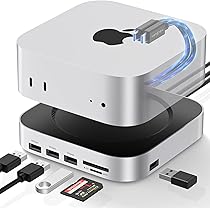 Apple Mac mini M4リモコンセット Mac Mini M4 Stand Accessories - Wooden Desk Stand with Cooling Pad