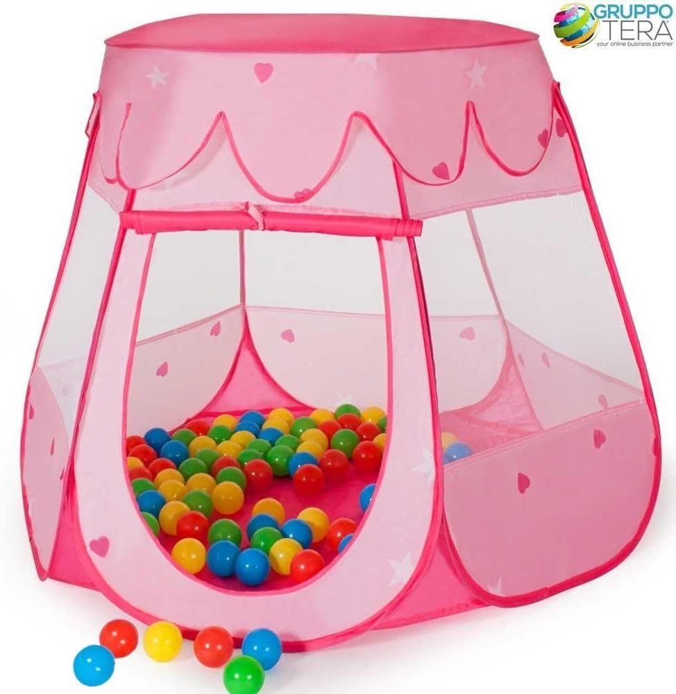 Parco Giochi Bakaji Con Tenda, Tunnel E Piscina - Piegehevole Per Bambini - Foto 10