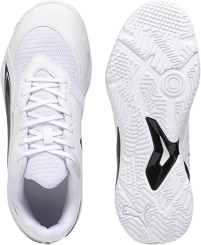 Solarflash III Chaussures d'intérieur Unisexes, Puma White Puma Black, 45 EU — photo 6 sur 7
