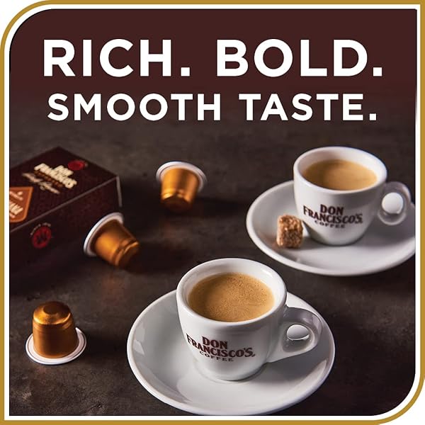DON FRANCISCO’S OLD HAVANA ESPRESSO PODS: 80 RECYCLABLE ALUMINUM CAPSULES, INTENSITY 8 MEDIUM DARK ROAST, COMPATIBLE WITH NESPRESSO ORIGINAL LINE – BOLD CUBAN-STYLE COFFEE WITH NUTTY NOTES