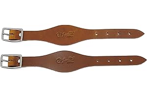 Jeereal Leather Fender Hobbles | Leather Western Saddle Stirrup Replacement Hobbles, Heavy Weighted Harness Leather
