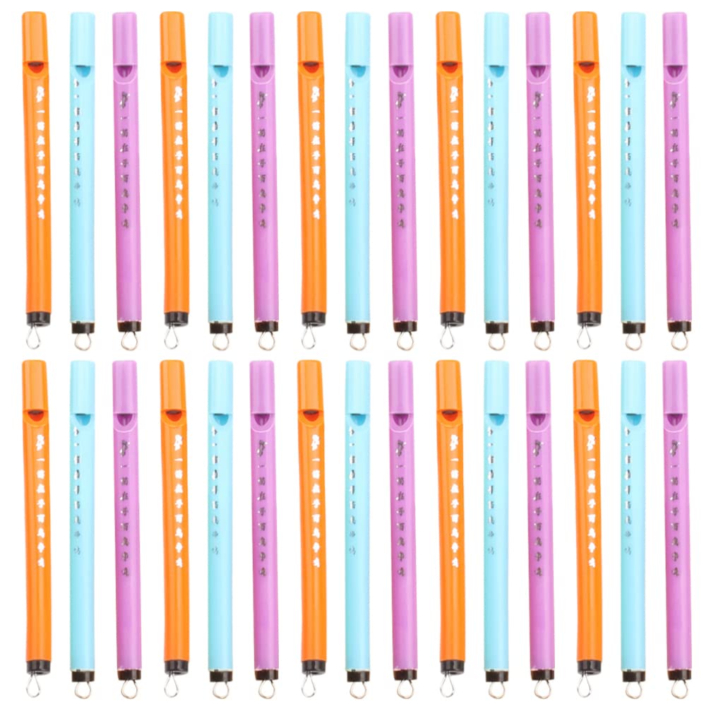 Toyvian 40pcs Slide Whistle Instrument Whistle Toy Bird Call Toy Musical Learning Educational Toy Party Favors for Kids Random Color