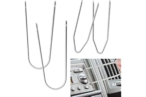 Car Radio Removal Tool Key Universal Car Radio Removal Pry Tool Kit U/V-Shaped Stainless Steel Stereo Removal Tool Car Radio 