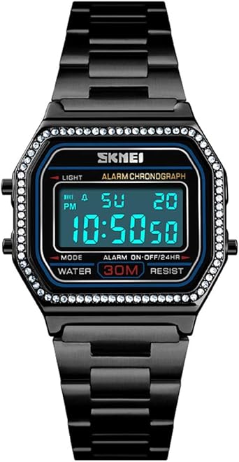 waterproof digital watch women's