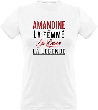 Otshirt T Shirt Femme Amandine La Femme La Reine La Legende 100 Coton Cadeau Femme Anniversaire Humour Original Fete Noel Idee Amazon Fr Vetements Et Accessoires Otshirt T Shirt Femme Amandine La Femme La Reine La Legende 100 Coton Cadeau Femme Anniversaire Humour Original Fete Noel Idee Amazon Fr Vetements Et Accessoires