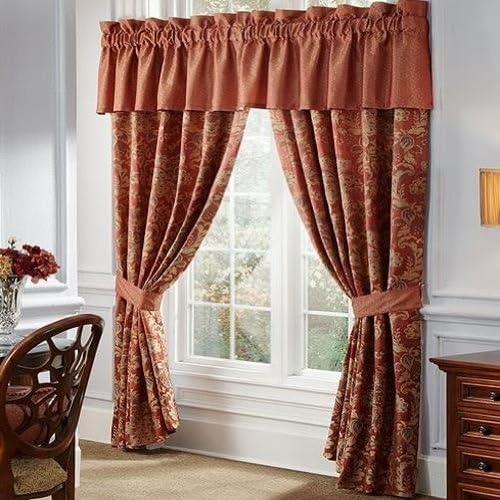 Waterford Hamilton 50"x84" Pole Top Drape Panel &amp; Tie-Back