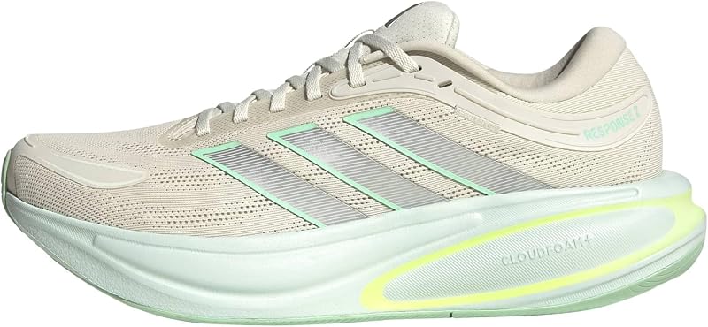 Herren Response 2 Running Shoes, White Tint/Silver met./Pulse Mint, 44 EU