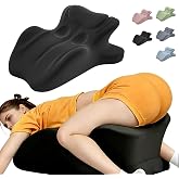 Huuflyty Ergonomic Memory Foam Wedge Pillow, 27&deg; Prone Pillow for Back | 27&deg; Prone Pillow for Back Neck Waist Leg ﻿Ergonomic Multi-Functional Body Support Prone Pillow for Sleeping &amp; Reading