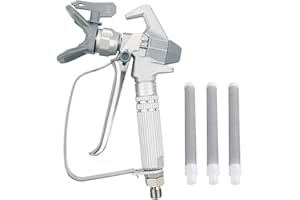 ZHUITU Airless Paint Spray Gun Sprayer High Pressure 3600 PSI 517 Nozzle Tip for Sprayer with 3 Pcs Filter JW-G3