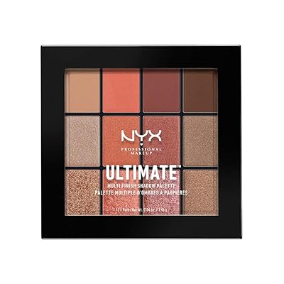 NYX PROFESSIONAL MAKEUP Ultimate Multi-Finish Shadow Palette, Warm Rust, 0.48 Ounce