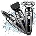 ELEHOT Electric Shaver Razor Wet & Dry 3 in 1 Waterproof Rotary Floating Heads -Gray