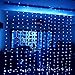 FefeLightup Blue Led Party Lights 9.8ft9.8ft 304 LEDs Lights Decorating Holiday Wedding Curtain Lights Icicle String Lights