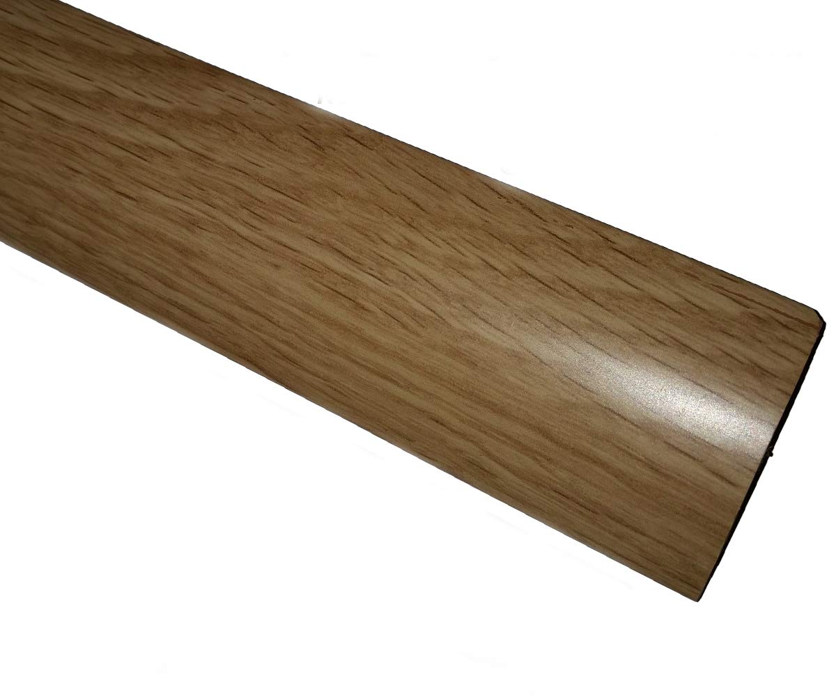 Laminated Threshold Strip Clip System 38mm x 90cm Multi-Height & Pivot Self Adhesive Easy Fit (Pale Oak)