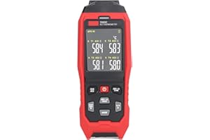 4 Channel K Type Thermocouple Thermometer, Accurate Measurement Red, Real Time Data Graphs, Digital Thermometer, Buzzer Alarm