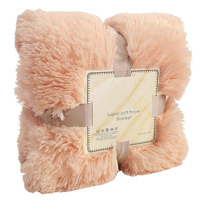 Long Shaggy Throw Blanket Fluffy Double Side Soft Warm Faux Fur