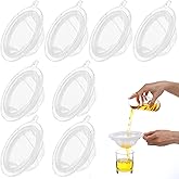 8 Pcs Filter Food Filter Strainer Sieve Fine Mesh Mesh Colander Plastic Mesh Sieve for Filtering Yogurt Juice Milk Honey 5 In