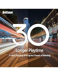 Auriculares con cancelación activa de ruido, Boltune Bluetooth 5.0 Auriculares inalámbricos para los oídos con micrófono Profundamente bajos, Cómodas almohadillas de proteínas 30H Tiempo de reproducción para viajes Trabajo TV PC Celular