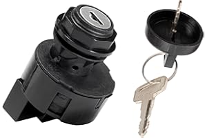 Aoerzn Premium Ignition Key Switch 3 Position 6 Pins, Fits for 2001-2018 Polaris Ranger, Sportsman, Scrambler, RZR, Crew, HD, EV, 4, X2, XP, 170 300 325 400 425 450, Replaces 4012165 4010390 4011002