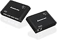 IOGEAR USB 2.0 4-Port 164' USB Extender Over Cat5/Cat5e/Cat6 Ethernet Cable, GUCE64