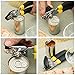 Zestkit Can Opener with Bottle Jar Opener , Smooth Edge Side Cut Butterfly Tin Opener with Sharp Cutting Wheel Ergonomic Anti Slip Grips Handle, Stainless Steel
