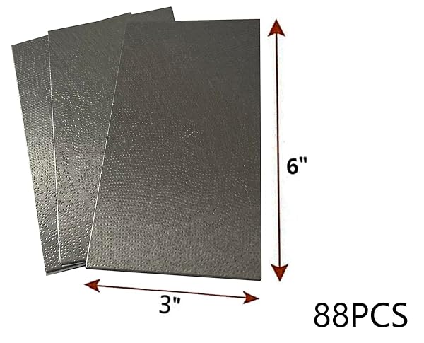 XUANINY 88-PIECE PEEL AND STICK METAL BACKSPLASH TILES, SELF ADHESIVE ALUMINUM MOSAIC 3D WALL STICKER FOR KITCHEN SUBWAY(3″X6″) (RECTANGLE) (STAINLESS STEEL+RELIEF, 88)