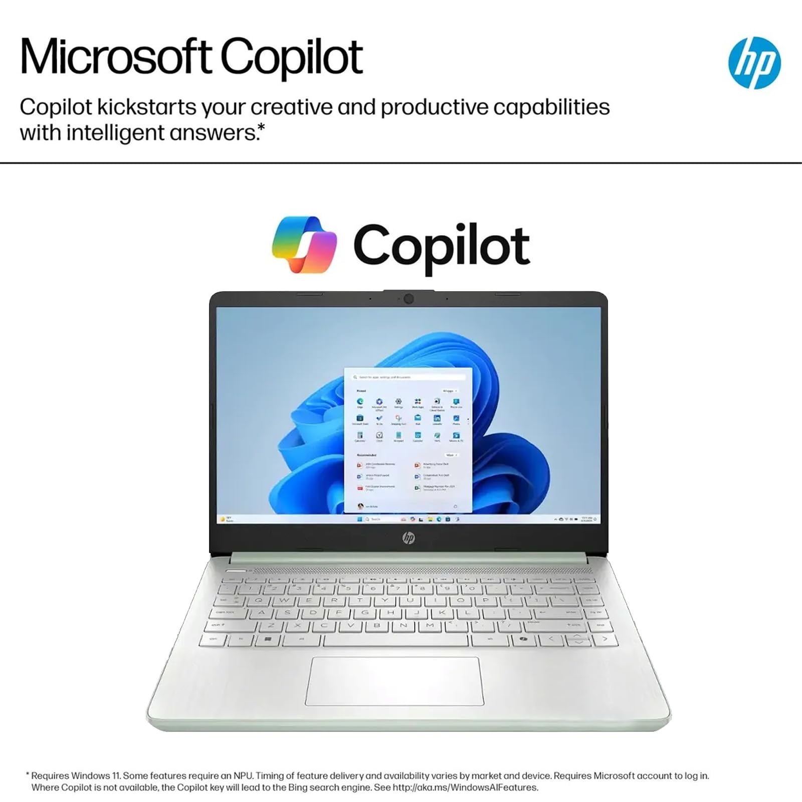 Computadora portátil HP de 14 pulgadas para estudiantes y empresas: procesador Intel de 4 núcleos, 16 GB de RAM, 128 GB UFS y tarjeta SD de 256 GB, Ai Copilot, 1 año de Office 365, Win 11 Pro, todo el día, con paquete Redragon (verde)