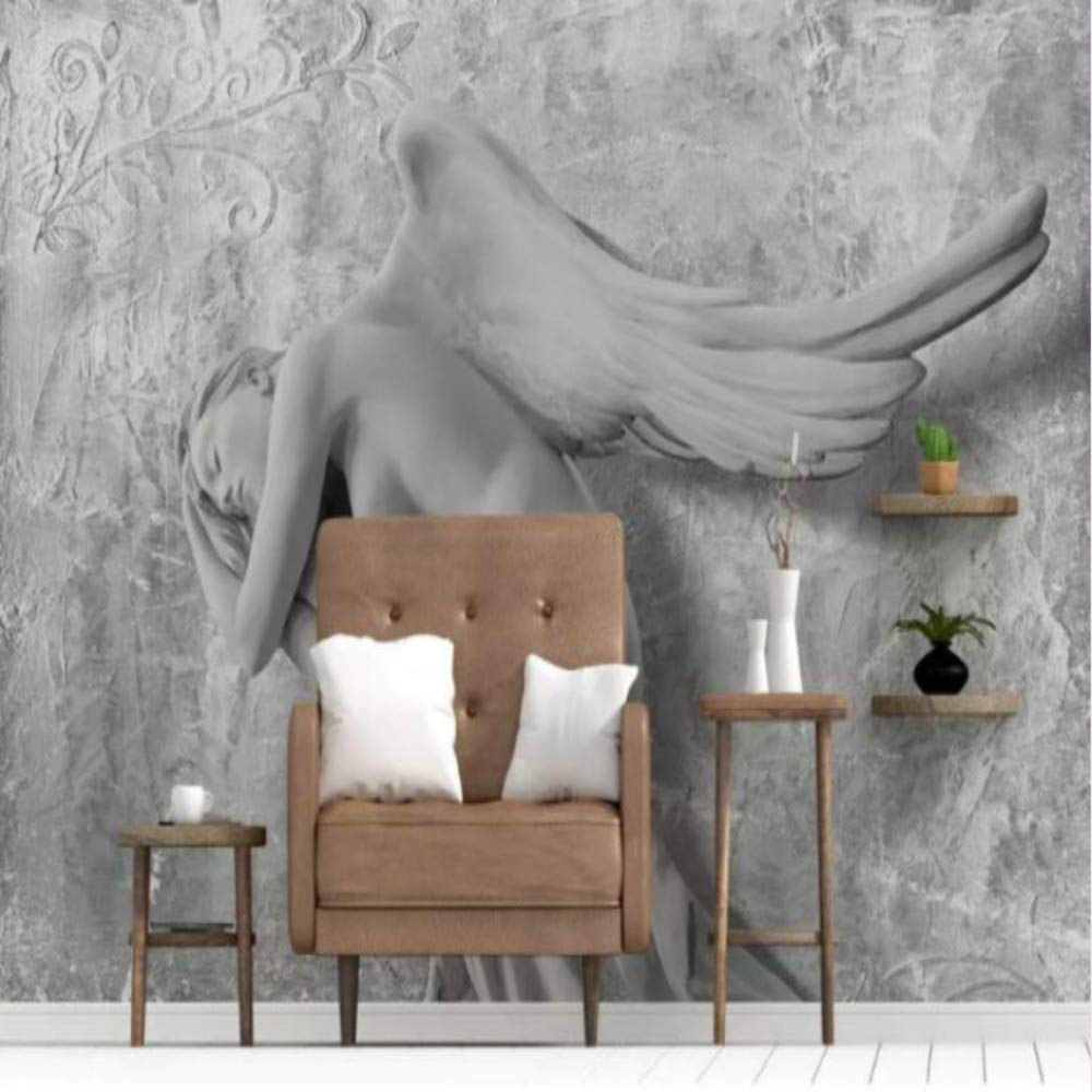 Möbel & Wohnaccessoires Hwhz 3D Geprägte Schönheit Engel Tapete Für