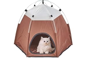 XhuangTech Portable Foldable Dog House, Pet Puppy Tent Dog Cage Cat Tent Cave Bed Kennel Hideout Cage Accessorie, Premium 600