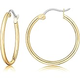 limerencia Titanium Nose Ring - G23 Double Hoop Cartilage Earring - 20G Clicker Ring for Septum, Helix, Conch, Daith, Tragus Piercing - Hypoallergenic Body Jewelry for Women & Men