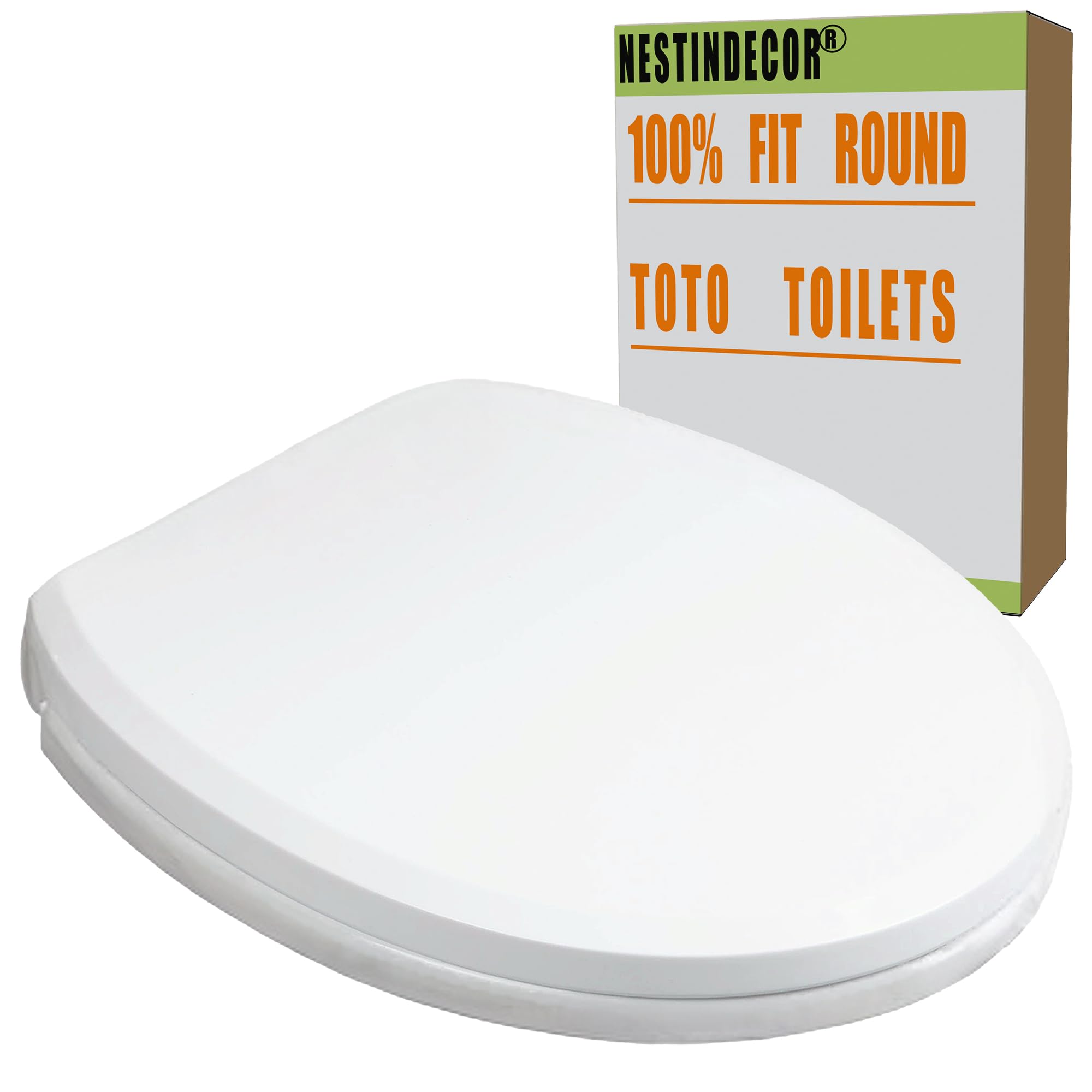 Photo 1 of 100% Fits TOTO Toilet Seat Round Soft Close,Perfect TOTO Toilet Replacement Parts,Slow Close,Round