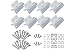 BougeRV 8 Units Solar Panel Mounting z Bracket, Supporting for RV, Roof, Boat, Off Grid, 2 Set of 4 Units