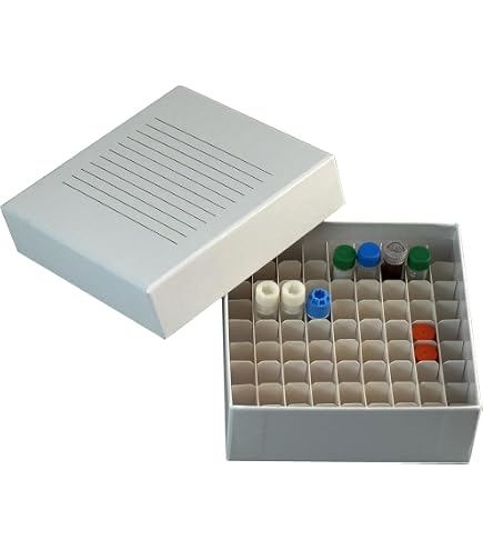 Cardboard Freezer Boxes White #64 Freezer Boxes With Cell Divider - 8x8 ...