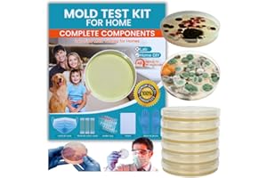 MOVMOVE Mold Test Kit for Home – 12 Simple Detection Tests, DIY Mold Detection & Air Quality Tester, Indoor Surface & HVAC Testing Kits, Includes Complete Accessories, Lab Device for Fast Results