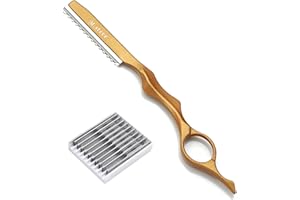 Hair Razors For Cutting Hair 6.89", Professional Hair Styling Razor with Replacement Stainless Steel Blades for Salon/Home -1